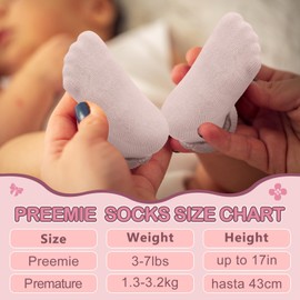 Toulite 12 Pairs Preemie Socks Baby Girls Boys Cotton Premature Ruffle Turn Cuff Sock for Hospital NICU Newborn (Pastel Color,Stylish Style)