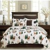 C&F Home Noland Pines 3 Piece King Quilt Set Brown