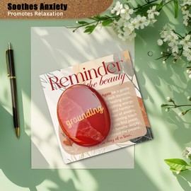 Grounding Healing Crystal, Anxiety Relief Items Crystal Gifts for Women Agate Crystal