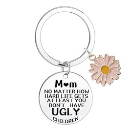 Hgreiwgk Mother's Day Gifts for Mom Keychain from Daughter Son Funny Keychain for Mommy Birthday Gifts for Mom Retirement Gifts Anniversary Presents for Mama Mother in Law