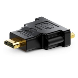 deleyCON HDMI zu DVI Adapter - DVI Buchse zu HDMI Stecker 1920x1200 1080p - Schwarz