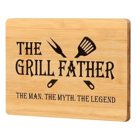 Christmas Gifts for Dad, Dad Birthday Gifts - Bamboo Cutting Board - Best Dad Gifts from Daughter Son - Gifts for Dad Birthday Fathers Day Valentines Day Christmas, Dad BBQ Gifts