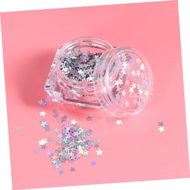 Healeved 8pcs Cartoon Nail Sequins Nail Art Stickers Butterfly Five-pointed Star Decorative Accessories for Creative Manicure