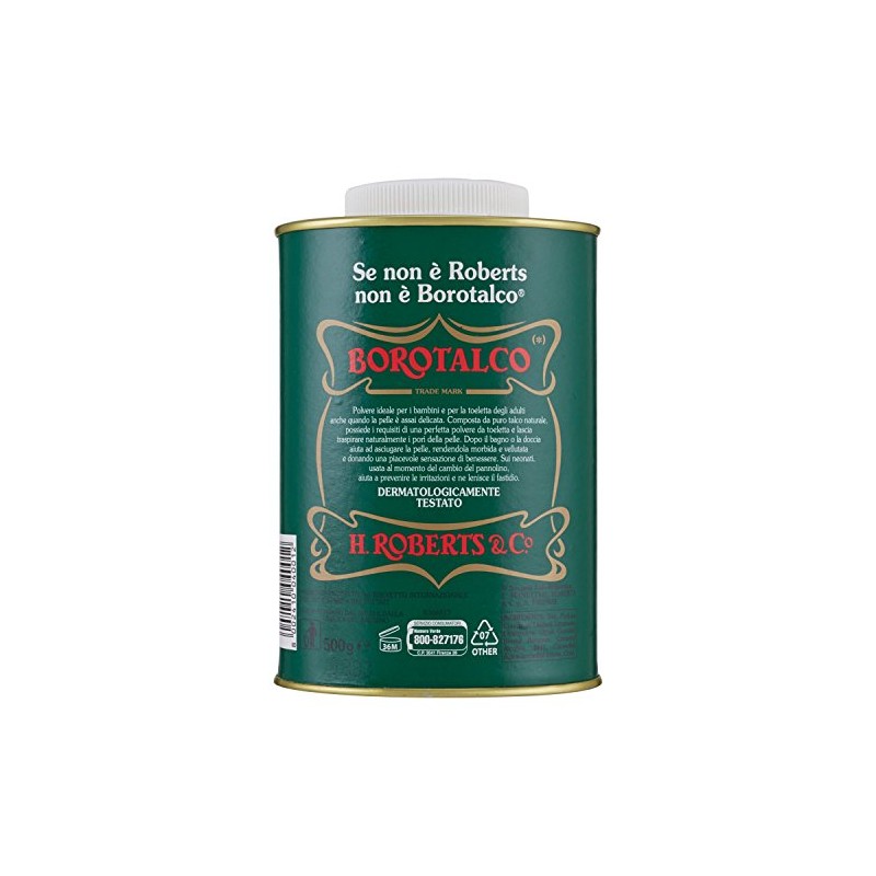 Borotalco Talkum, Dose, 500 g, 6 Packungen