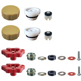 Young Dance Universal Outdoor Faucet Repair Kit (VACVBKX1B Vacuum Breaker,Metal Handle),Wall Hydrant Complete Replacement Kit,Anti-Siphon Frostproof Faucet Valve Hose Faucet Fitting Repair Kit（2Pack）