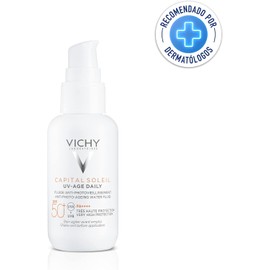 🌞 Vichy Capital Soleil UV-Age Daily FPS50+ – Protector Solar Facial Anti-Edad 40ml | Prevención de Arrugas y Manchas, con Vitamina E y Péptidos 🌿