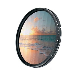 JJC 62mm Variable ND Filter (ND2 - ND2000) Adjustable Neutral Density Lens Filter, 18-Layer Coating, HD Optical Glass, for DSLR Camera Lens Landscape Photography