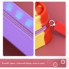 Waterproof Rainbow Push Bubble Stationery Box Silicone Decompression Toy Rectangle
