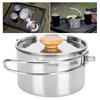 Stainless Steel Kettle Portable Folding Coffee Tea Pot for Outdoor