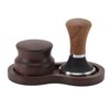 Coffee Hammer Tamping Kit Walnut Stainless Steel Tamper Distributor Set