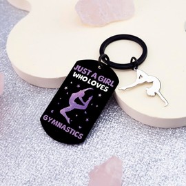 Uerifr Gymnastics Gifts For Women Gymnastics Stuff Accessories For Girls 10-12 Gymnast Keychain Graduation Birthday Gifts For Her