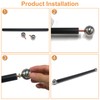 41CM Outdoor Lamp Post Cross Arm Ladder Stand Metal Flagpole