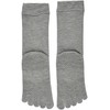 5505 Men's 5 Toe Socks, Gray