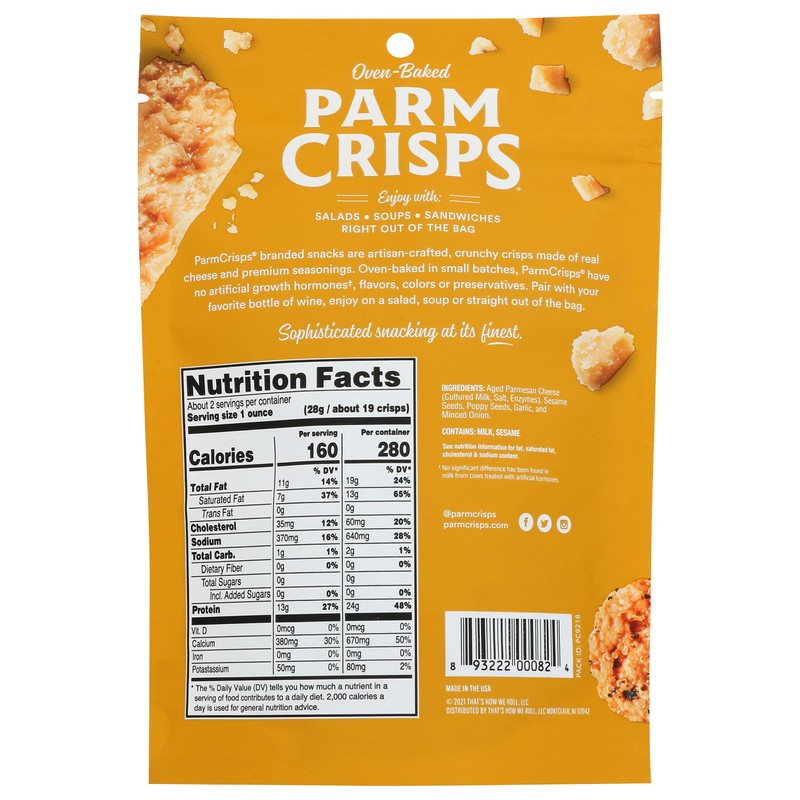 PARMCRISPS Everything Crisps, 1.75 OZ (Pack of 12)