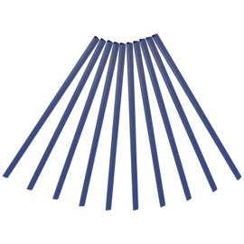 PATIKIL 10 mm Binding Folders, Pack of 10 Plastic Binding Covers with Push Handle, 70 Sheets Capacity A4 Binder Covers for Report Cover, Office, Study, Blue