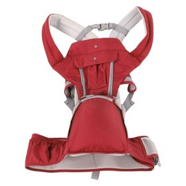 Baby Carrier with Hip Seat Ergonomic Breathable Comfortable Multifunctional Baby Waist Stool for Newborn Toddler Red