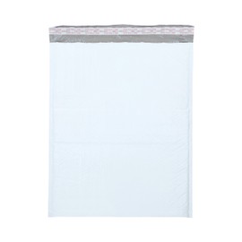 PSBM Bubble Poly Mailers, 14.25x20 Inch, 50 Pack, Padded Shipping Envelope Mailers, White/Grey, Self Seal and Peel Strip
