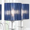 LAMPWELL LYON Clip-on Chandelier Organza Fabric Lamp Shades,Set of 6,Small