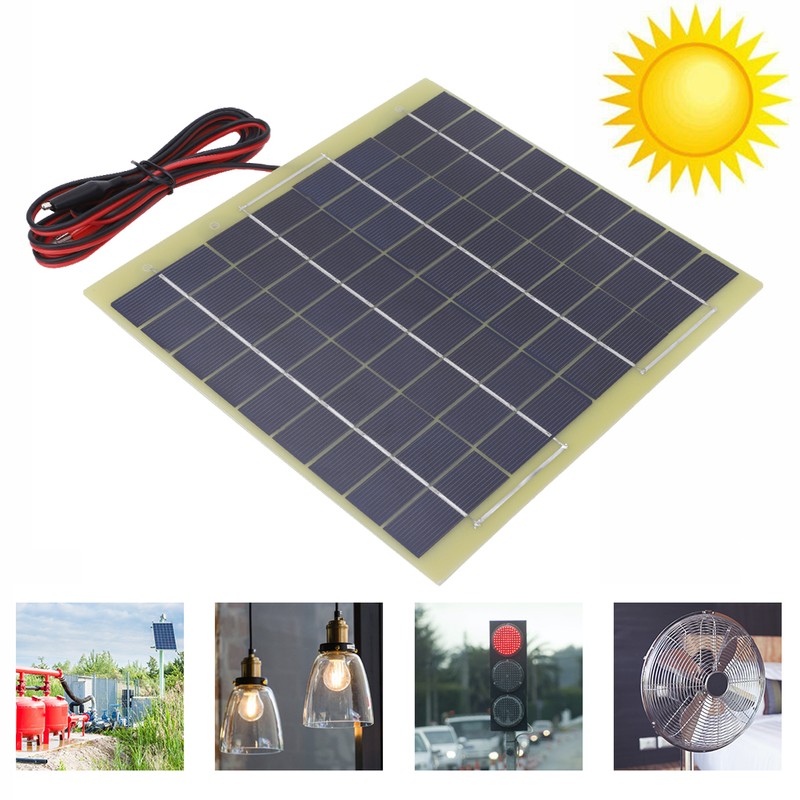 6W 18V Portable Solar Panel Module for Yard Street Lamp