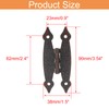 Kyuionty 12 Pack H-Shape Cabinet Hinges, Hammercraft Flush Door Hinge