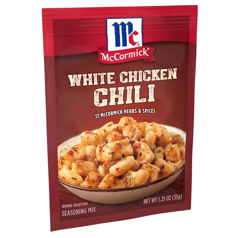 McCormick White Chicken Chili Seasoning Mix, 1.25 oz (Pack of