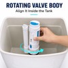 Dual-Flush Split Toilet Drain Valve, 18.5–29cm Size Options