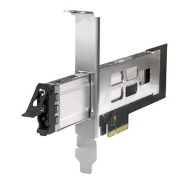 Kingwin M.2 Nvme SSD to PCIe 3.0/4.0 Removable SSD Mobile Rack for PCIe Expansion Slot Tool-Less Installation and Triangle Key Lock