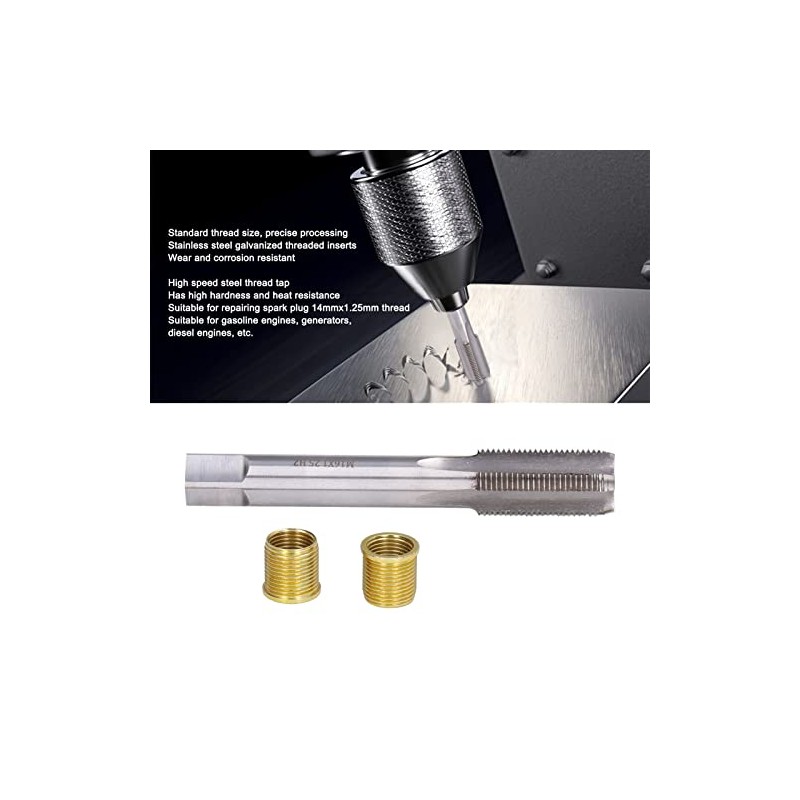 Spark Plug Hole Repair Tools Thread Repair Kit with 10