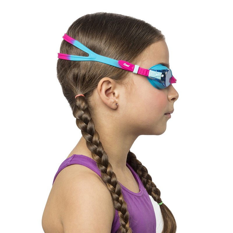 Cressi Dolphin 2.0, Azure/Rosado, Clear Lens, Goggles De Natación Juventud
