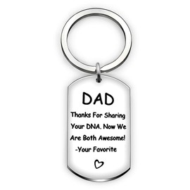 Keyrings Keychains Dad Papa Birthday Anniversary Thanks For Sharing Your DNA Now We Are Both Awesome