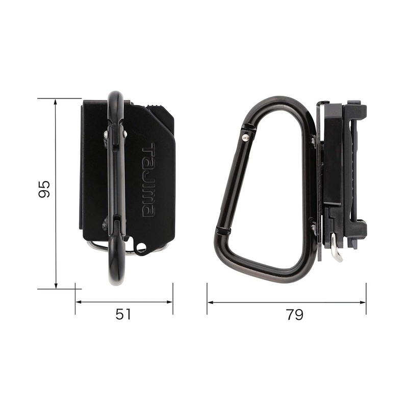 Tajima SFKHI-CS Safety System, Detachable Tool Holder, High Strength Steel,