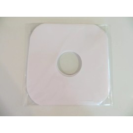 Unbranded 25 Inner Sleeves Heavy Duty White Paper - Protectors for Vinyl Record 12" LP 20#