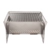 Folding BBQ Grill Heat Resistant Stainless Steel Collapsible Charcoal Grill