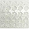 25 Cupboard Door Buffer Pads - Clear Sticky Rubber Dots