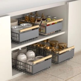 Organizador De Despensa Extraibles Para Cocina Herrajes Extraibles Para Cocina Organizador De Cocina Organizador De Despensa Extraíble 2pcs