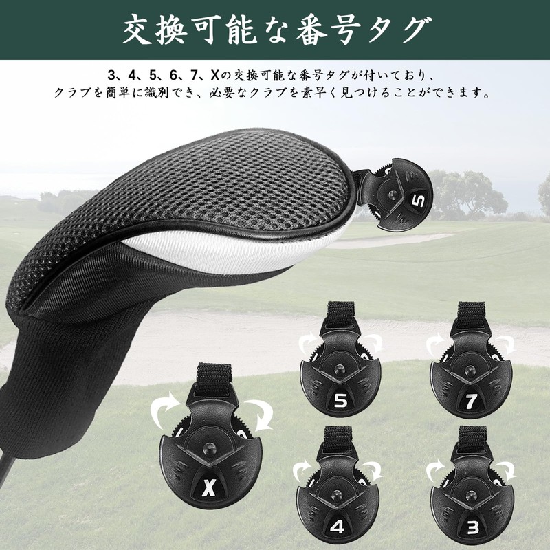 Golf Head Covers 3pcs/4pcs Golf Club Head Covers Lightweight Dustproof