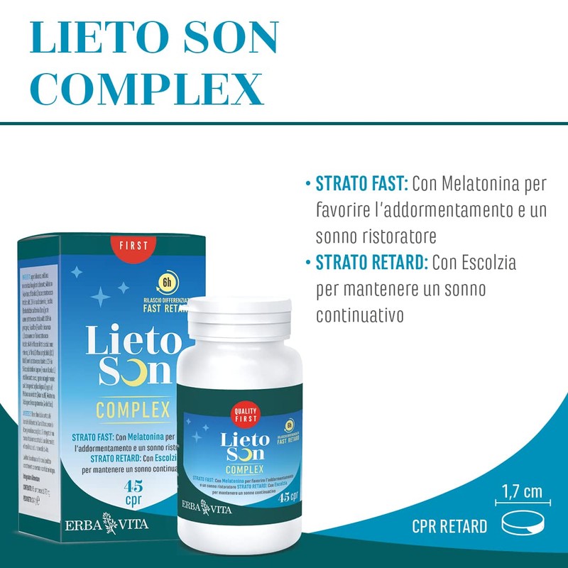 ERBA VITA Lietoson Complex Compresse a base di melatonina ed