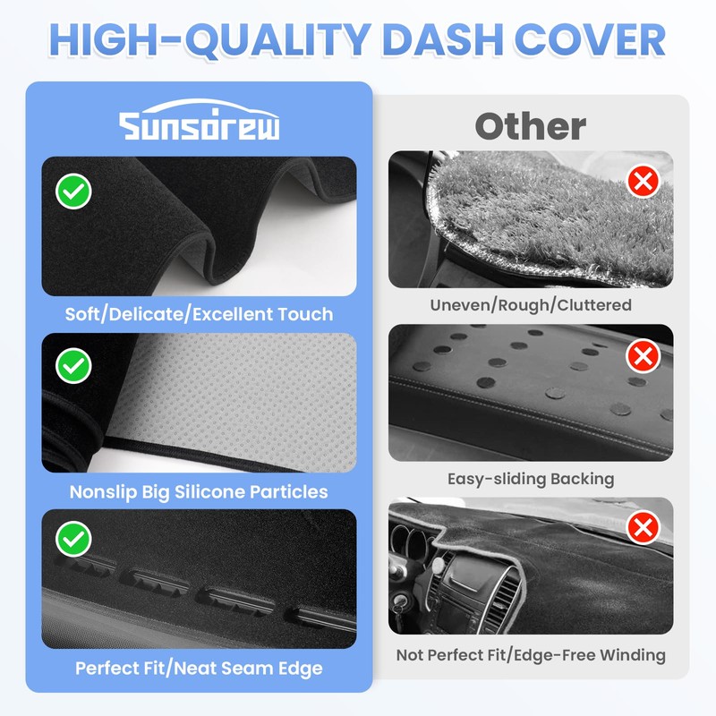Sunsdrew Dash Cover for 2023-2025 2026 Mazda CX-50 Dashboard Cover