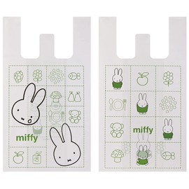 Skater RGBH3-A Plastic Bag with Handle, Large 10 Sheets, 19.7 x 11.8 x 6.3 inches (50 x 30 x 16 cm), Miffy