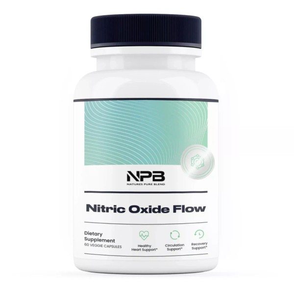Natures Pure Blend Nitric Oxide Flow Blood Pressure Support Improve