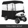 VEVOR 4 Passenger Golf Cart Cover Driving Enclosure Waterproof Person