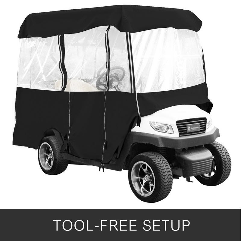 VEVOR 4 Passenger Golf Cart Cover Driving Enclosure Waterproof Person