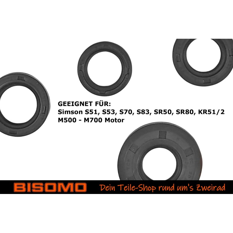 Shaft Seal Rings for Simson Engine S51, S53, S70, S83,