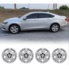 Winjet 4pcs Hubcaps 18 Inch Steel Wheel for Chevy Impala 2014-2020 [2014 2015 2016 2017 2018 2019 2020 Chevy Impala] Hubcaps,Bolt-On Installation, Heavy Duty PP Material(Lacquer,18 Inch,Set of 4)