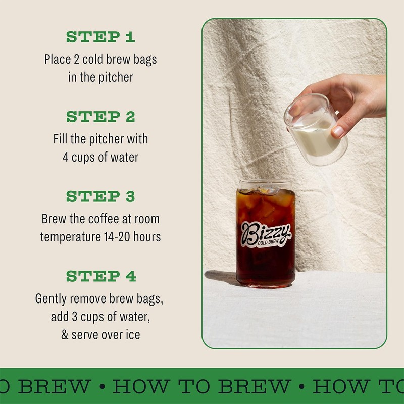 Bizzy Organic Cold Brew Coffee | Espresso Blend | Coarse