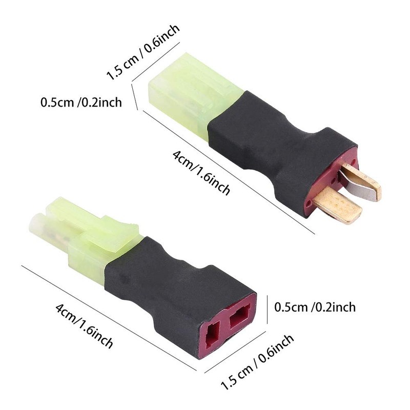 T Plug 1 Pair Male Female to Mini Female Male