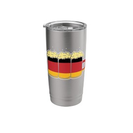 Germany Flag Design for Beer Drinker Mens Stainless Steel Insulated Tumbler