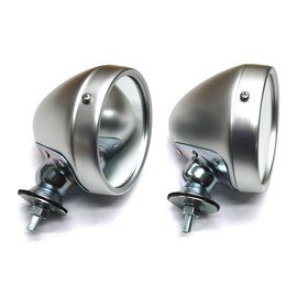 New Set of Aluminum Bullet Mirrors Fender or Door Mount Vintage Classic Car Raydot-Type Pair