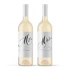 Wedding Wine Bottle Labels Mr. and Mrs. Bride and Groom