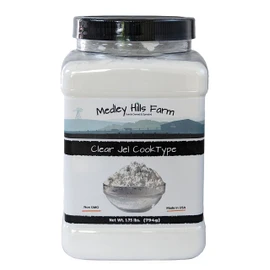 Clear Jel by Medley hills farm 1.75 Lbs. in Reusable Container - Great Clear Jel for canning Pie Filling - Gluten-Free - Non-GMO - Made in USA